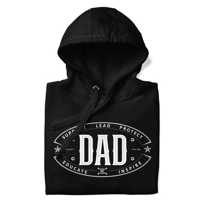 Dad Badge Hoodie - Father Tees 